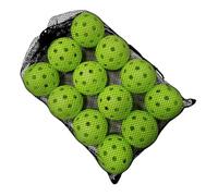 Palle da Baseball per Allenamento,12 Pezzi Attrezzatura per Allenamento - Palle Cave con Sacchetto in Rete e Cordino - per Uomo Donna Giardino Parco Spiaggia Casa Scuola