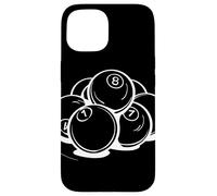 Palle da biliardo Line Art Snooker Custodia per iPhone 15