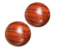 Palle da Massaggio Manuale 2 Pezzi in Legno Marrone per Esercizi | Design Portatile per Anziani, dallo Stress, Supporto alla Circolazione e Miglioramento della Memoria