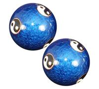 Palle da meditazione - Ferro 4,6 cm | Cloisonne Smaltato Baoding Balls con scatola | Medicina cinese Esercizio mano Balłs per rilassamento Stress Relief e Mindfulness