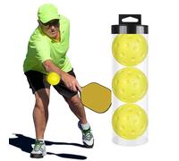 Palle da picklee silenziose, palle da pickleeball silenziose, 3 palle da pickleeball per ridurre il rumore, attrezzature cave, accessori per palloni sportivi da 74 mm per interni, giardini e prati