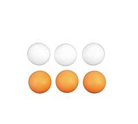 Palle da ping-pong riutilizzabili in plastica palline da ping pong per intrattenimento amatoriale diametro 40 mm, arancione, 6 pezzi e utili e alla moda