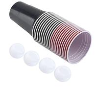 Palle da ping pong, set da birra pong Beer Pong Set da gioco Beer Pong Cups22 tazze 4 palline da pingpong (tazze rosse 11+tazze nere11+4balls)