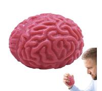 Palle da schiacciare al cervello - Giocattolo per Halloween | Palline antistress rimbalzanti lenti, falsi realistici, palline gialle morbide e spaventose, morbido cervello adesivo Halloween
