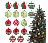 Palle Decorazioni Per Albero Di Natale - Set Di 16 Palle Natalizie - Decorazioni Festive Per Porte Finestre Pareti Tavolo Per Feste