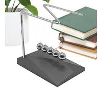 Palle Di Equilibrio Con Culla Di Newton - Pendolo Con Palline Oscillanti, Gadget Di Scienza E Fisica | Giocattolo Di Movimento Cinetico Per La Decorazione Del Desktop, Palla Altalena Classica Di Newto