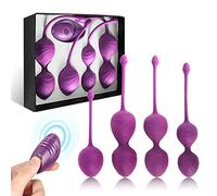 Palle di Kegel 2 in 1 Kegel Exercises Weights & Massage Kegel Balls Principianti & Tightening - Medico consigliato per il controllo della vescica e gli esercizi del pavimento pelvico (viola,4 palle)