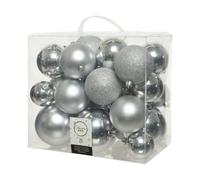 Palle di Natale Decoris Argentato Luminoso [26 Pezzi]