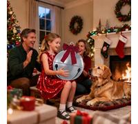 Palle Di Natale Gonfiabili Per Esterni - Palla Natalizia Gonfiabile a Campana con - Decorazioni Per La Casa Per Feste,Ingresso Strada Patio Porta Holiday