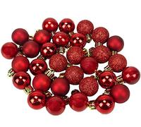 Palle di Natale, Natale Baubles 4cm 24Pcs / Box Palle per Albero di Natale Bauble Porta Applique Ornamenti Decorazioni Albero Palle Decorative