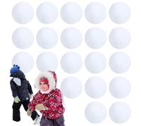 Palle di Neve Per Bambini Per Interni - 20 Palle Realistiche per Combattimento Della Neve - Giocattoli Ergonomici Per Interni Esterni Bambini Adulti Villaggio Photo Box Festa
