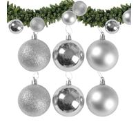 Palle di ornamento con ganci- Ornamenti per palline di Natale | Ornamenti degli alberi di Natale a proposito di Shatter | 3.15in Globe per le vacanze | Per il giardino del la