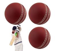 Palle di per crick-et - 3 pezzi comodo pratico palla da crick-et | Custome crick-et Ball crick-et | Balloni da crick-et a sfera per il per esterno e pratica interna, coaching