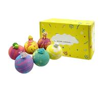 Palle Effervescenti per Doccia | 6 Pezzi Tema Animali Rinfrescante - Set di da Bagno e Giochi per Bambini - per Bambini Ragazzi Ragazze, Idee Regalo per Viaggi Piscina Spiaggia