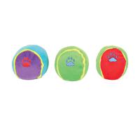 Palle gioco per cani Trixie colorate in peluche - Set %: 3 pz -