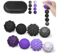 Palle Magnetiche Anti-Stress, Gioco Sensoriale Portatile in Silicone con Texture Multiple,Palline Magnetiche per Agopressione, Giocattoli Ansia per Adulti e Bambini (F+P)
