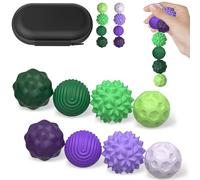 Palle Magnetiche Anti-Stress, Gioco Sensoriale Portatile in Silicone con Texture Multiple,Palline Magnetiche per Agopressione, Giocattoli Ansia per Adulti e Bambini (P+V)