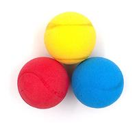 Palle morbide in Schiuma per Bambini, Set da 3 Pezzi in Blu, Rosso e Giallo - Ideali per Softball, Tennis e Soft Tennis (3 palle)