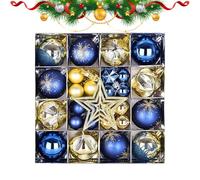 Palle Per Albero Di Natale | Verniciate Elettroplaccate | Set Di Palle Di Natale Elettroplaccate Con Gancio Da 6cm,Per Albero Interno Porta D'Ingresso Ufficio Festa Matrimonio Giardino Cortile