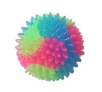 Palle per cani luminose per il recupero - Sfera elastica lampeggiante che si al buio,Brillante giocattolo interattivo a colori per animali domestici con pallina luminosa attivata dal rimbalzo per gatt