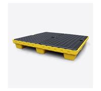 Pallet accatastabile di contenimento di caduta del polietilene con la cima piana che grata per sicurezza industriale del serbatoio dell'olio