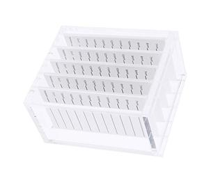 Pallet acrilico della colla di trucco dell'organizzatore della cassa di stoccaggio del ciglio falso 5