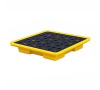 Pallet di contenimento delle fuoriuscite, piattaforma modulare a prova di perdite per stoccaggio sicuro di sostanze chimiche e prevenzione delle fuoriuscite, ideale per uso industriale e commerciale