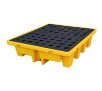 Pallet di contenimento di caduta del tamburo dell'olio con la grata, piattaforma anti-perdita per la sicurezza industriale e la protezione dell'ambiente