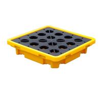 Pallet di contenimento per sversamenti, Pallet di contenimento for fuoriuscite in polietilene con griglia superiore piatta multicolore, diverse dimensioni(66x36x12CM)