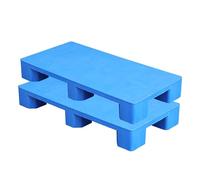 Pallet di plastica blu per impilare facilmente - Pallet da pavimento leggeri per cantina, pavimenti, supermercato e magazzino - Set di 2