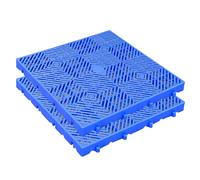 Pallet di plastica, griglia di stoccaggio impermeabile, HDPE annidabile traspirante pavimento griglia pallet per cantina, canile, giardino, patio