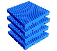 Pallet di plastica per stoccaggio del seminterrato, pallet annidabile impermeabile leggero per il garage ed il supermercato.