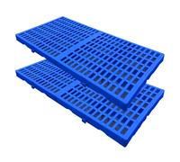 Pallet di plastica per Ventilazione, griglia Impermeabile in HDPE, portaoggetti Leggeri, griglia di stoccaggio Traspirante, Tappetino antiumidità inseribile per Piattaforma da Garage, 2 Pezzi