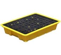 Pallet di raccolta per fuoriuscite di petrolio, piattaforme modulari per fuoriuscite di petrolio, piattaforme di raccolta per fuoriuscite di petrolio, pallet industriali in plastica, fusti di olio d