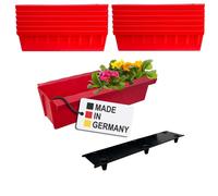 Pallet Fioriera 12er-Set Rosso Utilizzo Zum An- & Appendere