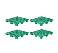 Pallet For Pavimenti Leggeri E Resistenti All'umidità,pallet In Rete Ventilata,impilabili,disponibili Diversi Colori,adatti For Scantinati,garage E Supermercati(Green,43.3x43.3x5.5in)