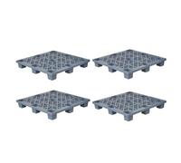 Pallet For Pavimenti Leggeri E Resistenti All'umidità,pallet In Rete Ventilata,impilabili,disponibili Diversi Colori,adatti For Scantinati,garage E Supermercati(Gray,47.2x39.3x5.5in)