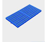 Pallet In Plastica, 2 Pezzi Con Griglia Di Ventilazione Pallet Leggero Con Griglia Traspirante Per Garage, Cucina, Supermercato(C(60x30x3cm),2pcs)