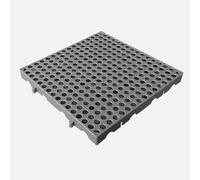 Pallet In Plastica, 30x30x3 Cm, 2 Pezzi, Tappetino Di Stoccaggio Traspirante Con Griglia Di Ventilazione, Utilizzabile All'interno E All'esterno, In Garage(Gray(30x30x3cm),6pcs)