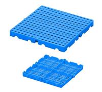 Pallet in Plastica Blu ad Incastro, Pallet da Pavimento Inseribili e Resistenti All'Umidità, per Retrobottega, Celle Frigorifere, Attrezzi da Garage, Forniture da Giardino(30x30x3cm)