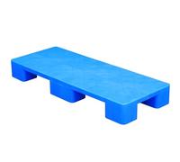 Pallet in plastica blu leggeri, pallet di spedizione in polietilene resistente, scaffale per casa e officina, cuscinetti sottili resistenti all'usura, dimensioni: 99,8 cm