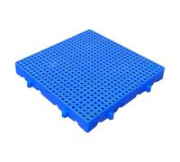 Pallet in plastica da 5 cm, griglia di stoccaggio impermeabile, griglie traspiranti in HDPE, pallet da pavimento impilabili leggeri, per garage e supermercati
