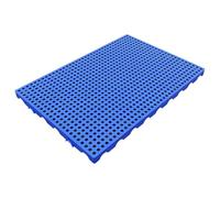 Pallet in plastica da 5 cm, griglia di stoccaggio impermeabile, griglie traspiranti in HDPE, pallet da pavimento impilabili leggeri, per garage e supermercati