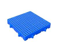 Pallet in plastica da 5 cm, griglia di stoccaggio impermeabile, griglie traspiranti in HDPE, pallet da pavimento impilabili leggeri, per garage e supermercati
