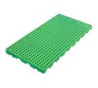 Pallet in Plastica di Ventilazione for Pavimenti con Griglia Traspirante, Bancale Plastica in Plastica Impilabili, Cuscinetto di Stoccaggio Leggero(Green,100x60x5cm/39x24x2in)