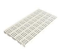 Pallet in Plastica di Ventilazione for Pavimenti con Griglia Traspirante, Bancale Plastica in Plastica Impilabili, Cuscinetto di Stoccaggio Leggero(White,100x60x5cm/39x24x2in)