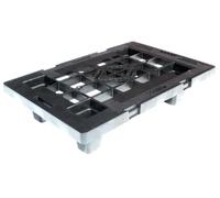 Pallet in plastica f.to 40x60x h12,4, confezione da 3 pz