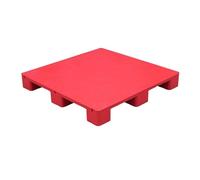 Pallet In Plastica for Lo Stoccaggio In Cantina,Pallet Leggeri E Impermeabili,Impilabili for Uso Interno Ed Esterno,Adatti for Supermercati E Magazzini(Red,47.2x31.4x5.5in)