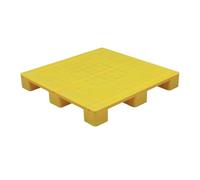 Pallet In Plastica for Lo Stoccaggio In Cantina,Pallet Leggeri E Impermeabili,Impilabili for Uso Interno Ed Esterno,Adatti for Supermercati E Magazzini(Yellow,47.2x39.3x5.1in)