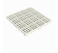 Pallet In Plastica, Griglia Impermeabile Per Riporre Oggetti, Pallet Leggeri Impilabili, 2 Griglie Per Garage, Supermercati E Scantinati(Gray(2pcs),50x50x3cm)